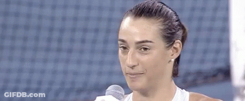 Woman Holding Microphone And Smiling GIF