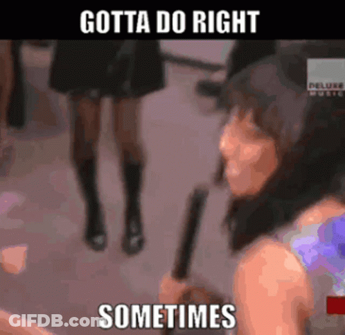 Woman Holding Microphone Gotta Do Right Sometimes GIF