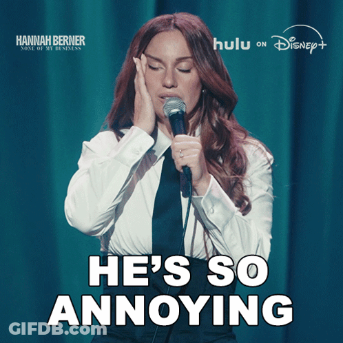Woman Holding Microphone He's So Annoying GIF