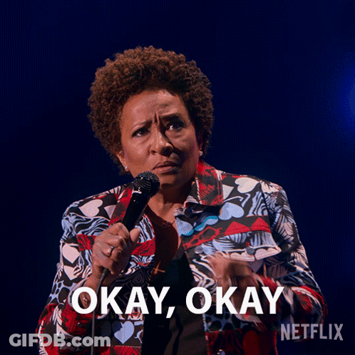 Woman Holding Microphone Okay Okay GIF