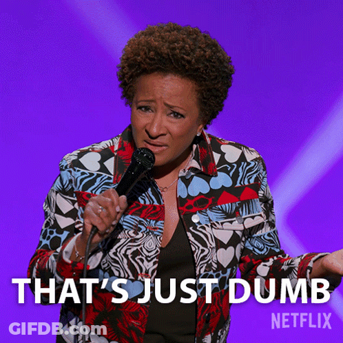 Woman Holding Microphone Saying Dumb Netflix GIF