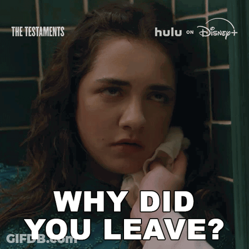 Woman Holding Napkin To Face The Testaments GIF