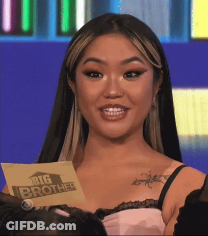 Woman Holding Paper Saying Big Brother GIF