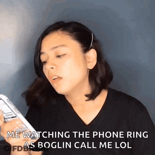 Woman Holding Phone Watching Ring GIF