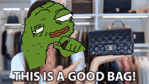 Woman Holding Purse Saying This Is A Good Bag GIF