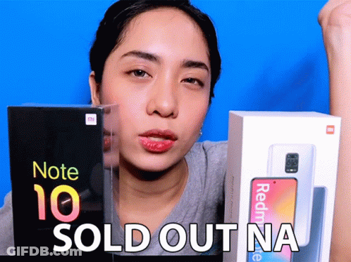 Woman Holding Redmi Note 10 GIF