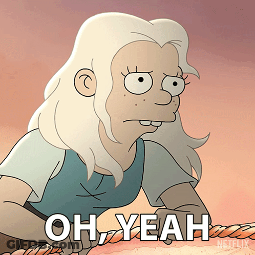 Woman Holding Rope Saying Oh Yeah GIF