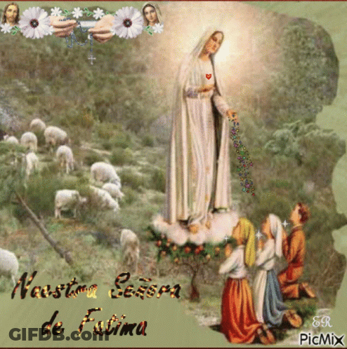 Woman Holding Rosary Nuestra Esposa De Fatima GIF