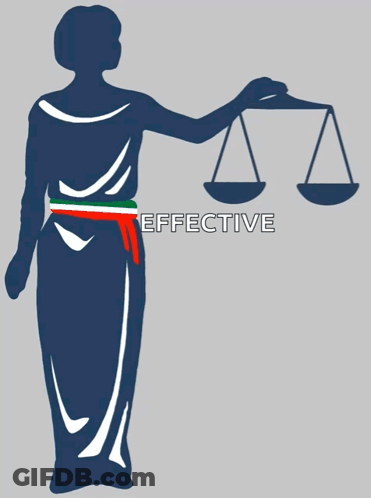 Woman Holding Scales Of Justice GIF