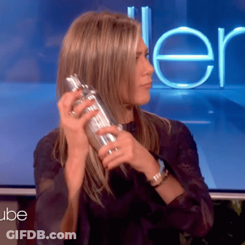 Woman Holding Shaker With Ellen GIF
