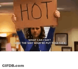 Woman Holding Sign Saying What Can I Say GIF