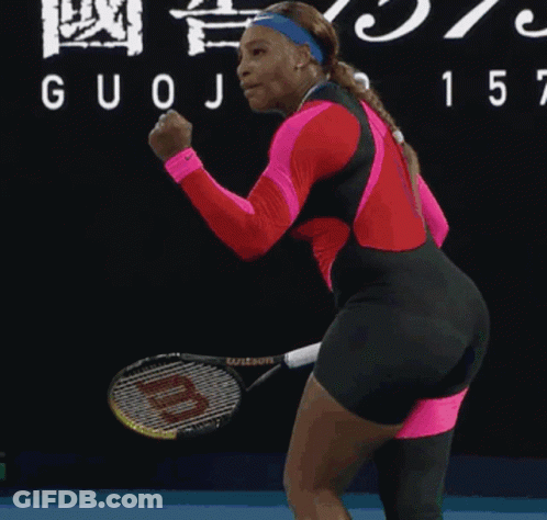 Woman Holding Tennis Racquet In Front Of Rolex Advertisement GIF