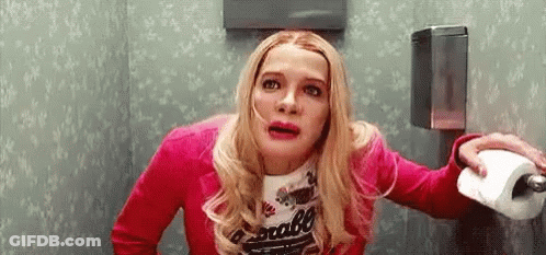 Woman Holding Toilet Paper GIF