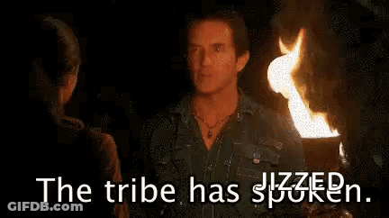 Woman Holding Torch Says The Tribe Has Spoken GIF