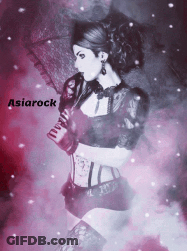 Woman Holding Umbrella Asiarock GIF