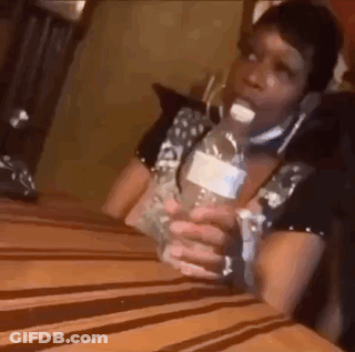 Woman Holding Water Bottle GIF