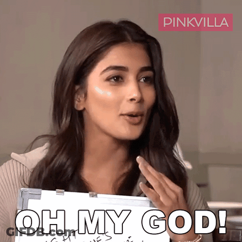 Woman Holding White Board Saying Oh My God GIF