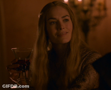 Woman Holding Wine Glass Get Out GIF