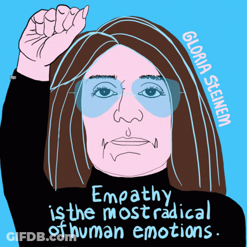 Woman Holds Sign We Shall Overcome GIF