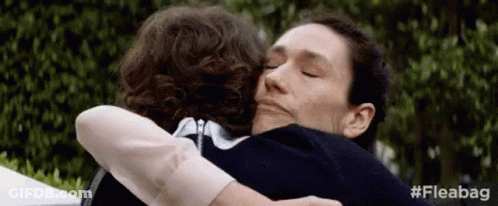 Woman Hugging Another Woman Fleabag GIF