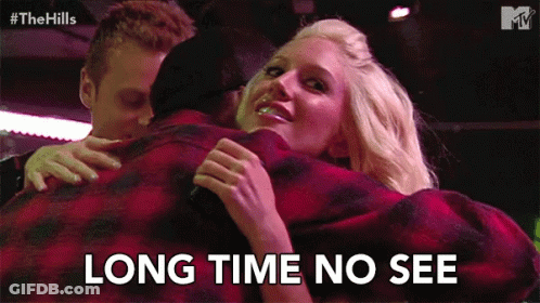 Woman Hugging Man Long Time No See GIF