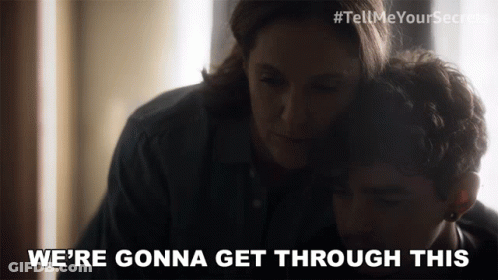 Woman Hugging Man We're Gonna Get Through This GIF