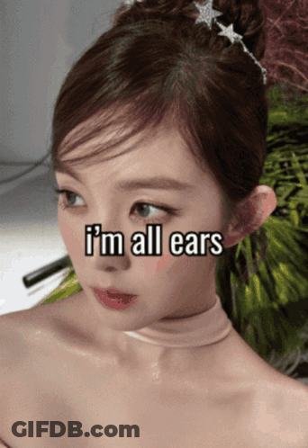 Woman I'm All Ears GIF