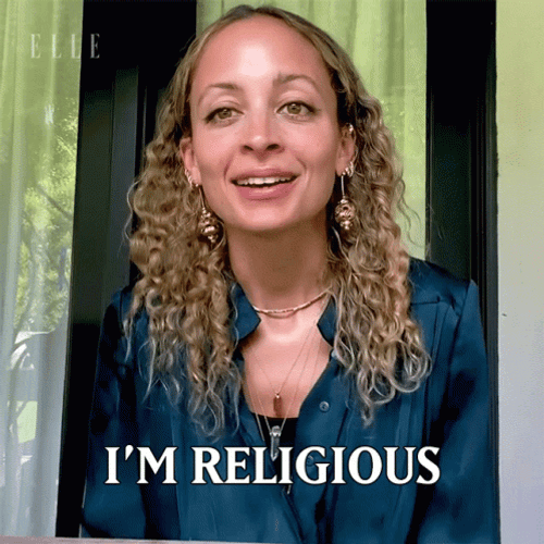 Woman I'm Religious GIF