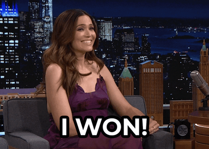 Woman I Won Reaction GIF