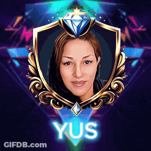 Woman In A Shield With Yus GIF