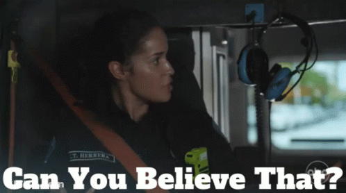 Woman In Ambulance Saying Can You Believe That GIF