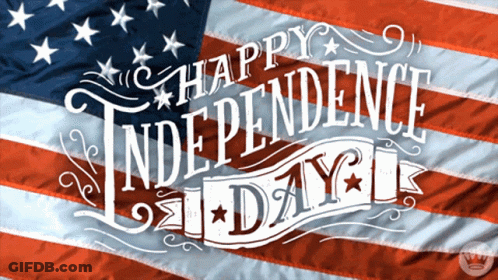 Woman In American Tradition Shirt Holding American Flags GIF