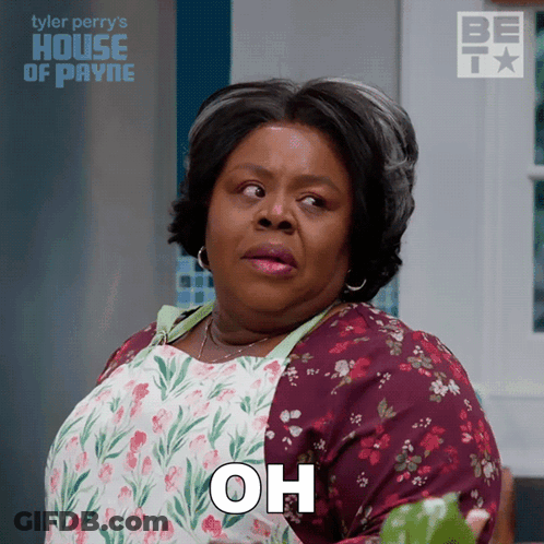 Woman In Apron Saying Oh House Of Payne Poster GIF