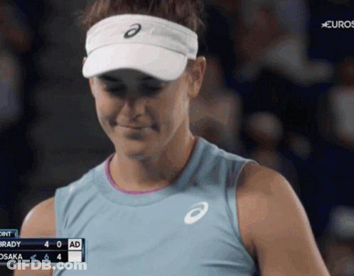 Woman In Asics Hat Smiling GIF