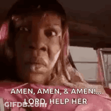 Woman In Back Seat With Pink Blanket Praying GIF