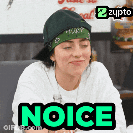 Woman In Bandana And Hat Saying Noice GIF