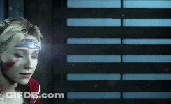 Woman In Bandana Looking Down Eyes Closed GIF