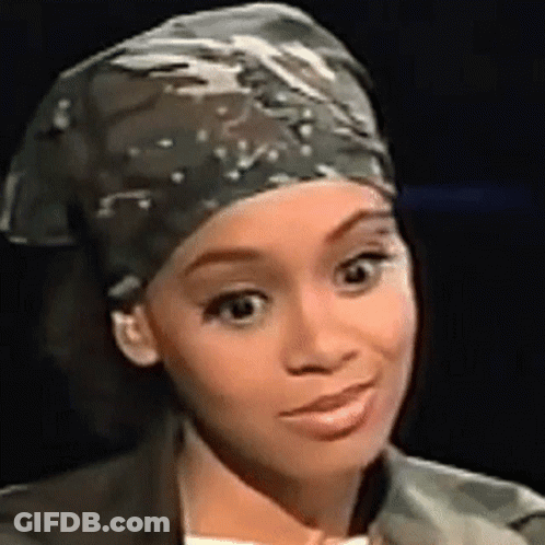 Woman In Bandana Smiling Close Up GIF