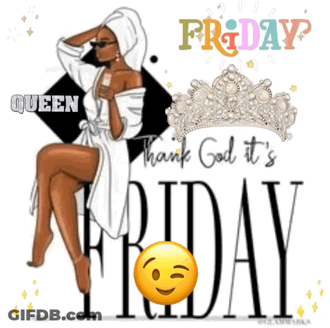Woman In Bathrobe With Towel Queen Friday GIF