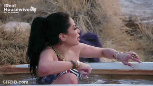 Woman In Bathtub Real Housewives Out Of Context GIF