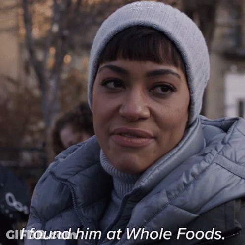 Woman In Beanie And Jacket Says I Found Him GIF