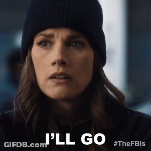 Woman In Beanie And Jacket Says I'll Go GIF