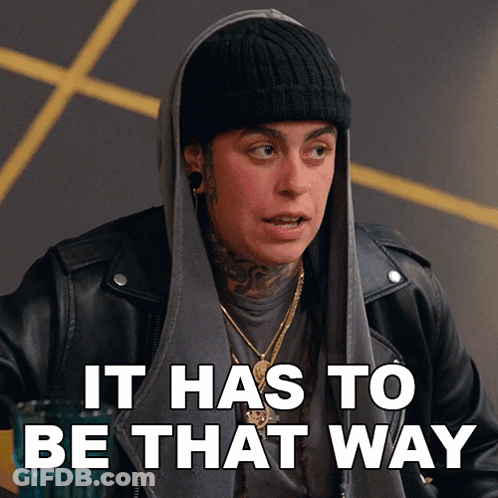 Woman In Beanie And Leather Jacket It Has To Be That Way GIF