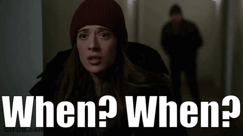 Woman In Beanie Saying When When GIF