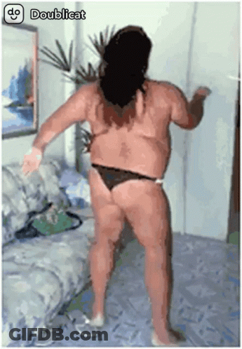 Woman In Bikini Dancing Doublecat GIF