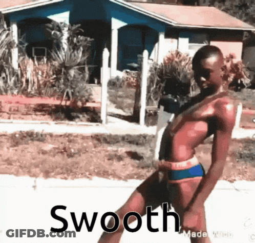 Woman In Bikini Dancing With Swooth GIF
