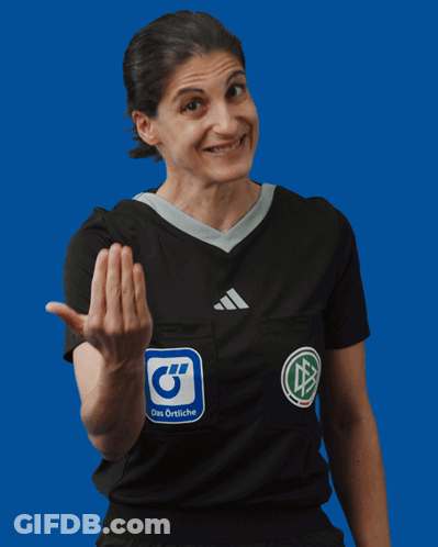 Woman In Black Adidas Shirt With Deutsche Logo GIF
