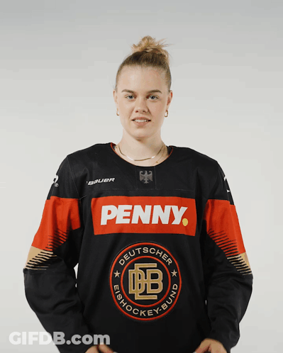 Woman In Black And Red Penny Jersey GIF