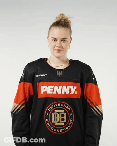 Woman In Black And Red Penny Jersey GIF