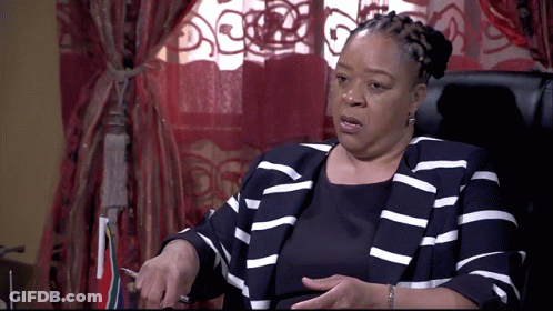 Woman In Black And White Striped Jacket GIF